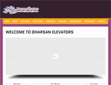 Tablet Screenshot of dharsanelevators.com